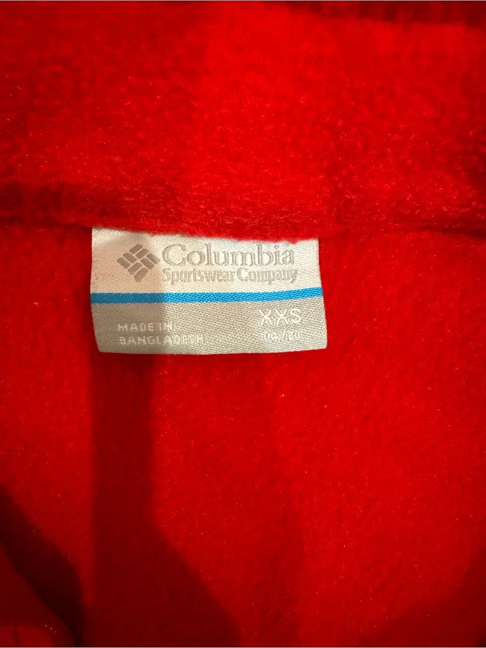 Columbia Red Fleece Jacket Vest - Bright Red